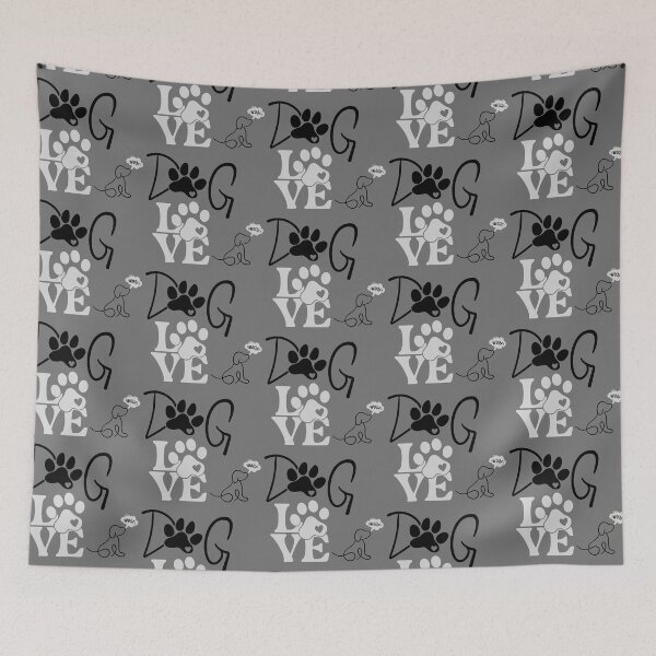 Item preview, Charming Dog Lover Art: Paws, Hearts, and a Woof that Speaks Volumes designed and sold by steph5477.