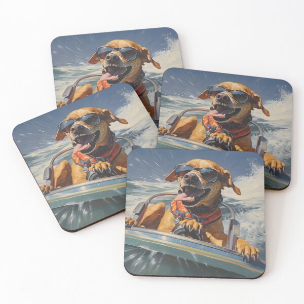 Item preview, Dog Driving a Jetski designed and sold by ConfettiSkyArt.