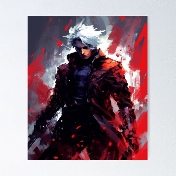 Dante Devil May Cry Anime Manga Wall Poster Scroll