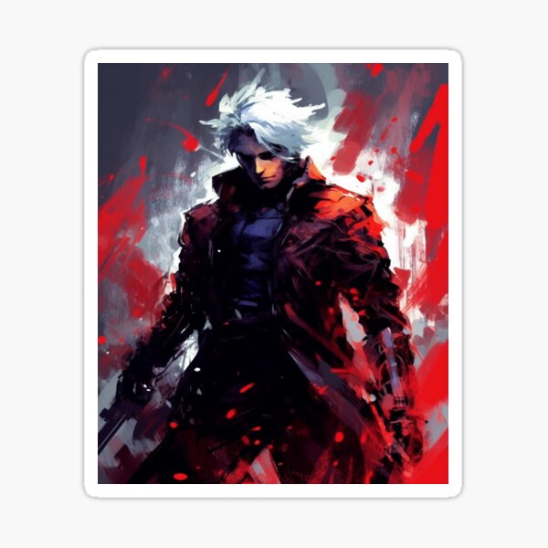 Dante - Devil May Cry - Fury Sticker for Sale by Splatter-arts