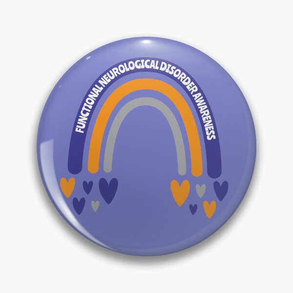 Item preview, Functional Neurological Disorder Awareness Rainbow with hearts designed and sold by Teamtsunami6.