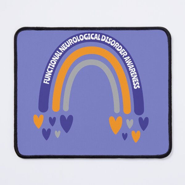 Item preview, Functional Neurological Disorder Awareness Rainbow with hearts designed and sold by Teamtsunami6.