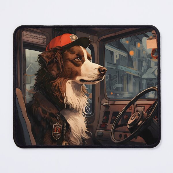 Item preview, Dog Bus Driver designed and sold by ConfettiSkyArt.