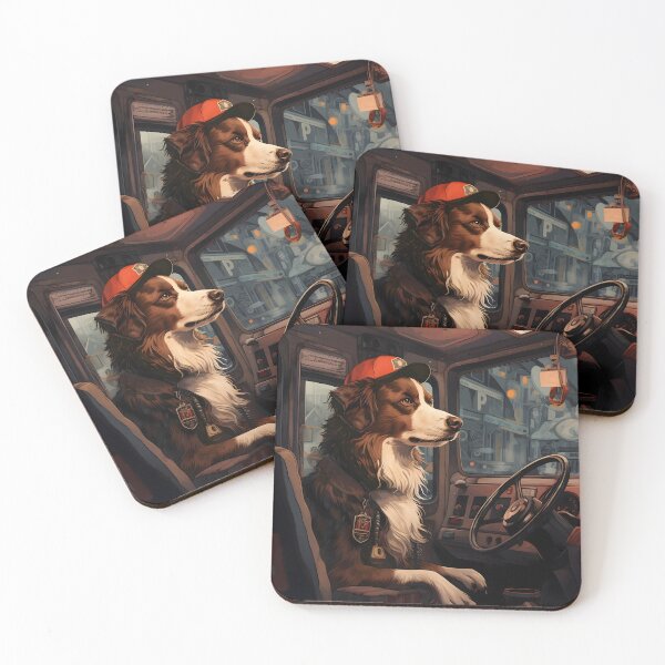 Item preview, Dog Bus Driver designed and sold by ConfettiSkyArt.