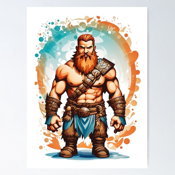 Dwarf Warrior Wall Art for Sale