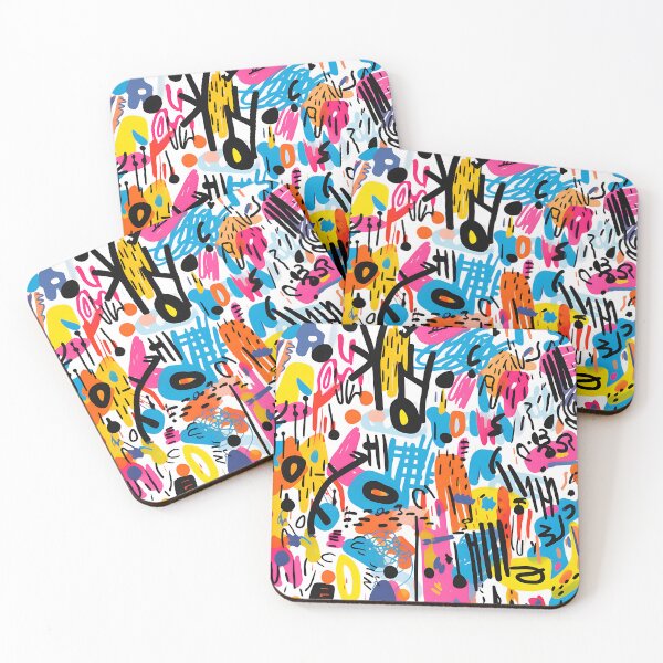 Item preview, Graffiti Whimsy: A Vibrant Abstract Pattern designed and sold by vadimcarazan.