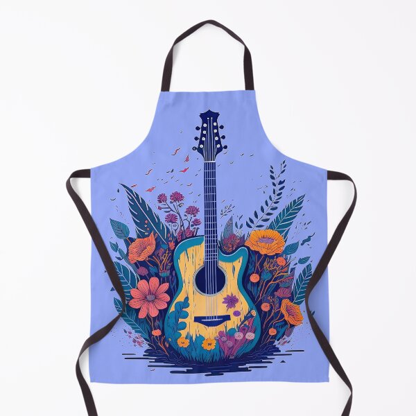 Item preview, Guitar and Flowers illustration 3 designed and sold by DigitalandPhoto.