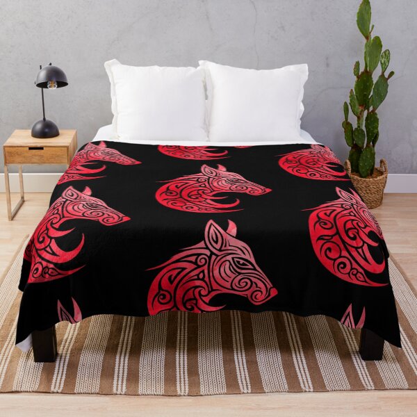 Item preview, Celtic Nordic Knotwork Fox Blood Red designed and sold by Pixelchicken.