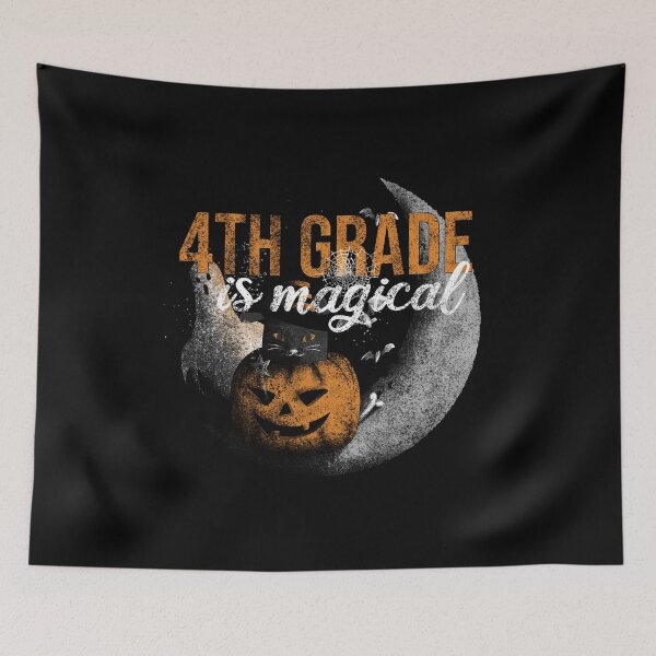 Item preview, 4th Grade is Magical - Vintage Halloween Fun designed and sold by Ridaelb.