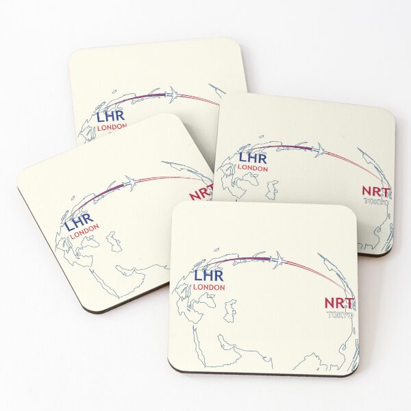 Item preview, LHR-NRT Map designed and sold by TransportTees.