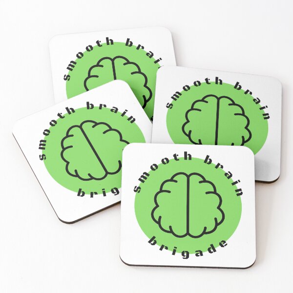 Item preview, smooth brain brigade - green designed and sold by tinks-ts.