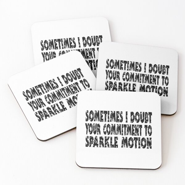 Item preview, Cita de Donnie Darko - A veces dudo de tu compromiso con Sparkle Motion designed and sold by KatheUrban.