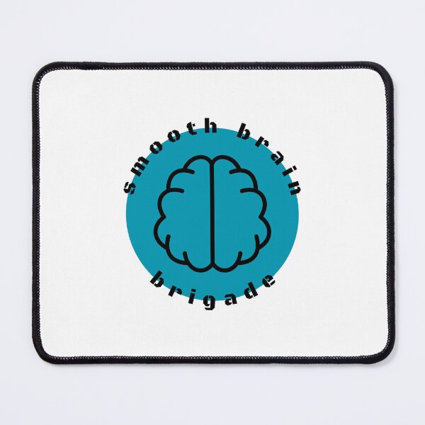 Item preview, smooth brain brigade - blue designed and sold by tinks-ts.