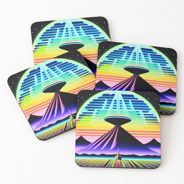 Item preview,  Retro SciFi UFO Mountain Landscape 78 | Lazar  designed and sold by Benito Del Ray.