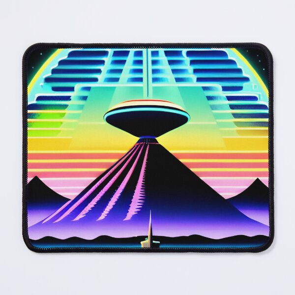 Item preview,  Retro SciFi UFO Mountain Landscape 78 | Lazar  designed and sold by Benito Del Ray.