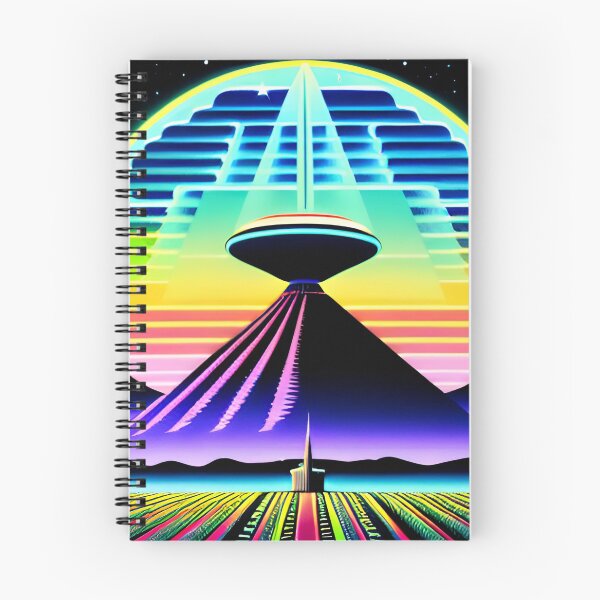 Item preview,  Retro SciFi UFO Mountain Landscape 78 | Lazar  designed and sold by Benito Del Ray.