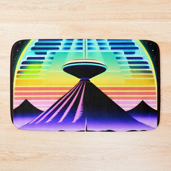 Item preview,  Retro SciFi UFO Mountain Landscape 78 | Lazar  designed and sold by Benito Del Ray.