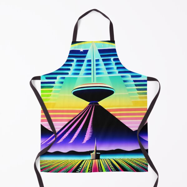 Item preview, Retro SciFi UFO Mountain Landscape 78 | Lazar designed and sold by Benito Del Ray.
