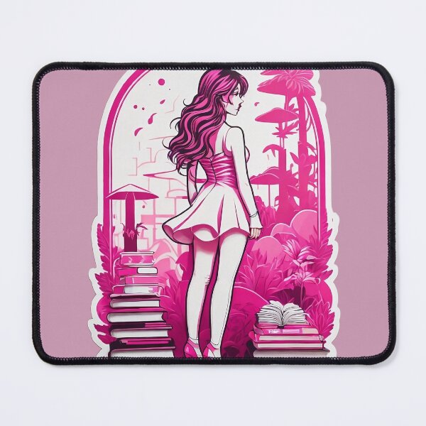 Item preview, Hot Girls Read: Pretty in Hot Pink Aesthetic designed and sold by InspirationElli.