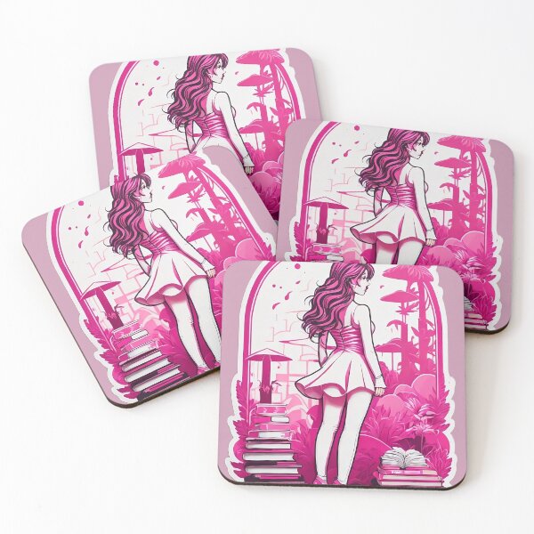 Item preview, Hot Girls Read: Pretty in Hot Pink Aesthetic designed and sold by InspirationElli.