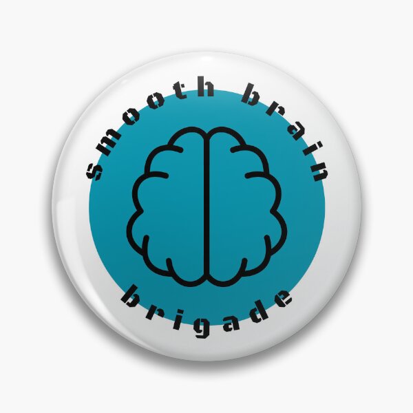 Item preview, smooth brain brigade - blue designed and sold by tinks-ts.