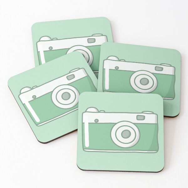 Item preview, Cute Green Camera Vintage Aesthetic Travel Illustration designed and sold by TheEclecticKat.