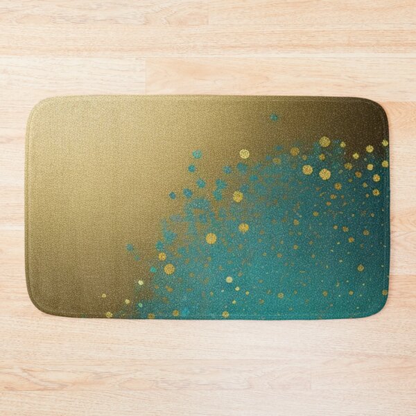 Item preview, Resumen de brillo dorado y verde azulado designed and sold by Roxburylane.