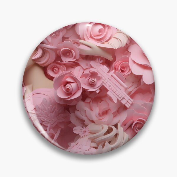 Item preview, Camouflage - Pink Plastic Pistol buried within Pink Hair and Pink Flowers designed and sold by ignasirus.