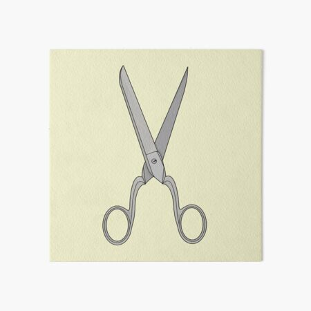 antique sewing scissors  Art Board Print for Sale by