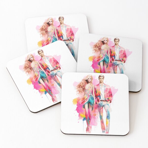 Item preview, Our pink heroes in action, watercolor clipart #4 designed and sold by emaga.