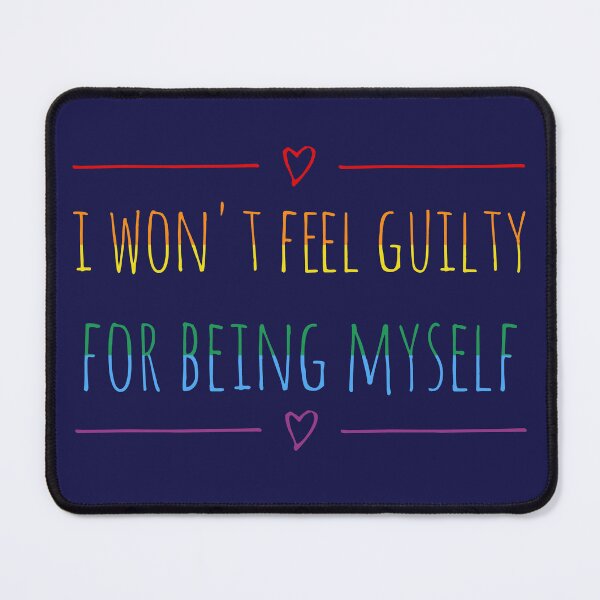 Item preview, I WON'T FEEL GUILTY FOR BEING MYSELF (pride flag) designed and sold by hakana86.