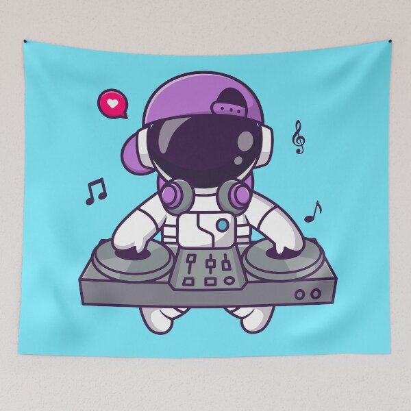 Item preview, Cute Astronaut DJ: Spinning Electronic Music in Space designed and sold by hjian8219.