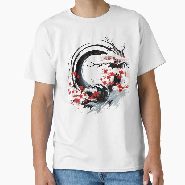 Aperçu de l'œuvre Zen Enso - Flux d'arbre Sakura créée et vendue par Nioon.