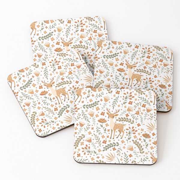 Item preview, Cute Deer and Flowers designed and sold by JuliaBadeeva.