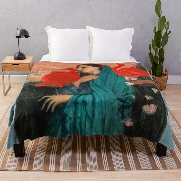 Item preview, Young Woman with Ibis - Vintage French Artwork designed and sold by HistorySimple.