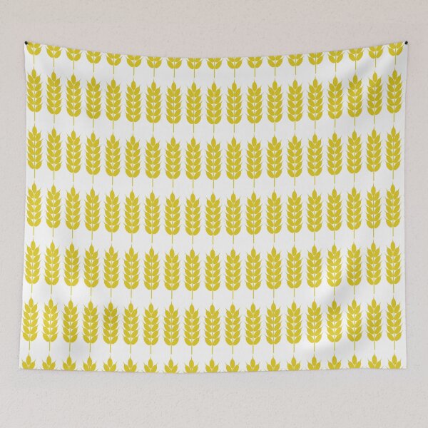Item preview, Grainy and Insane design with the wheat grain crop pattern on white background designed and sold by IraNiva.
