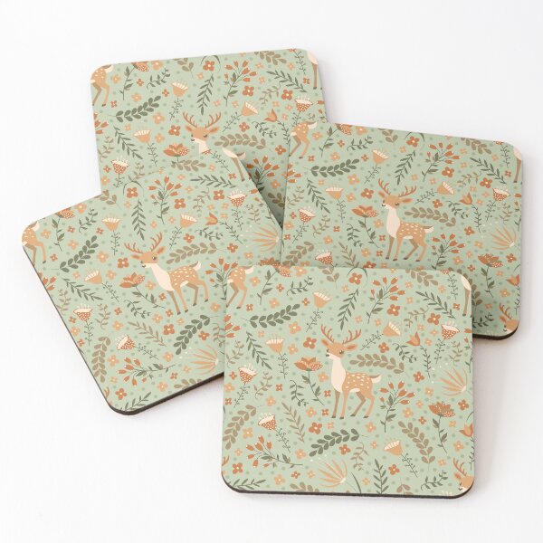 Item preview, Cute Deer and Flowers designed and sold by JuliaBadeeva.
