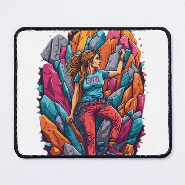 Item preview, Climb Like A Girl Rock Climbing designed and sold by GreatOnizuka ⭐⭐⭐⭐⭐.