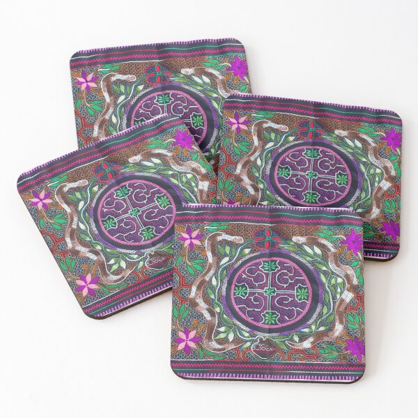 Item preview, Shipibo tapestry design print  designed and sold by petesonearth.