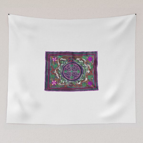 Item preview, Shipibo tapestry design print  designed and sold by petesonearth.