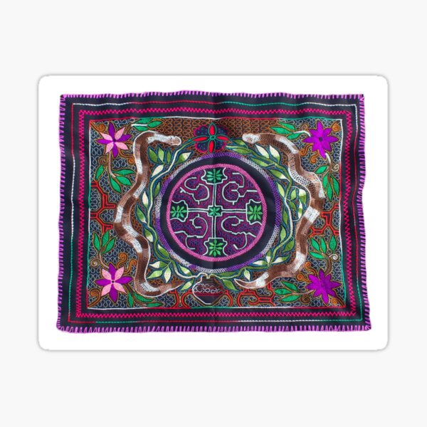 Vista previa del artículo con la obra «Estampado de diseño de tapiz Shipibo», diseñado y vendido por petesonearth.