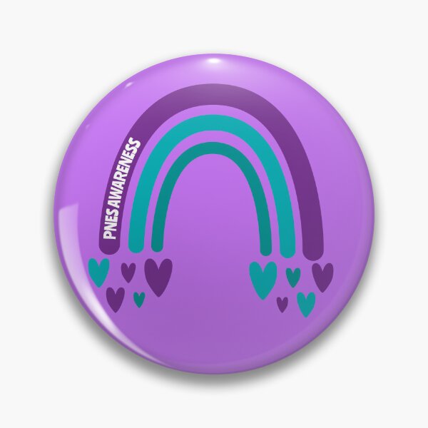 Item preview, PNES Awareness Rainbow with hearts designed and sold by Teamtsunami6.