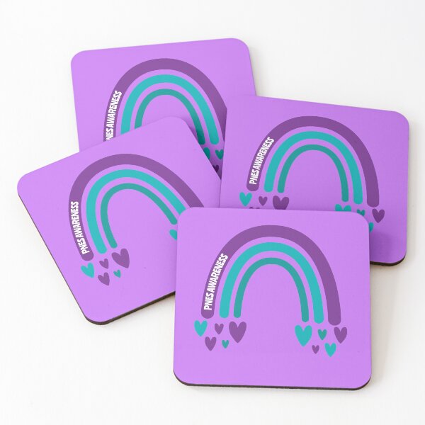 Item preview, PNES Awareness Rainbow with hearts designed and sold by Teamtsunami6.