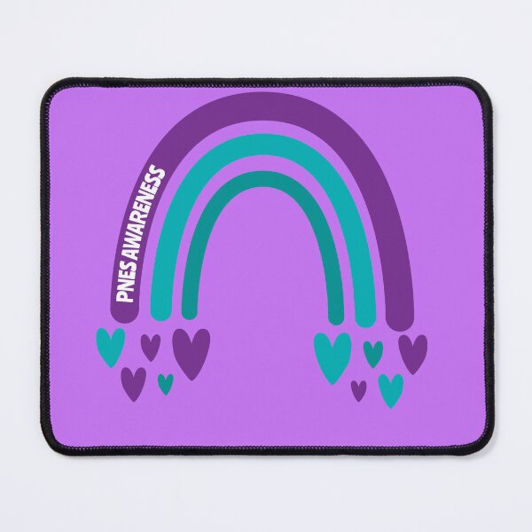 Item preview, PNES Awareness Rainbow with hearts designed and sold by Teamtsunami6.