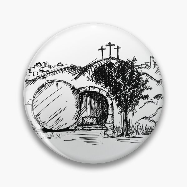Item preview, Empty Tomb Scene: Inspirational Christian Graphic designed and sold by Motive Union.