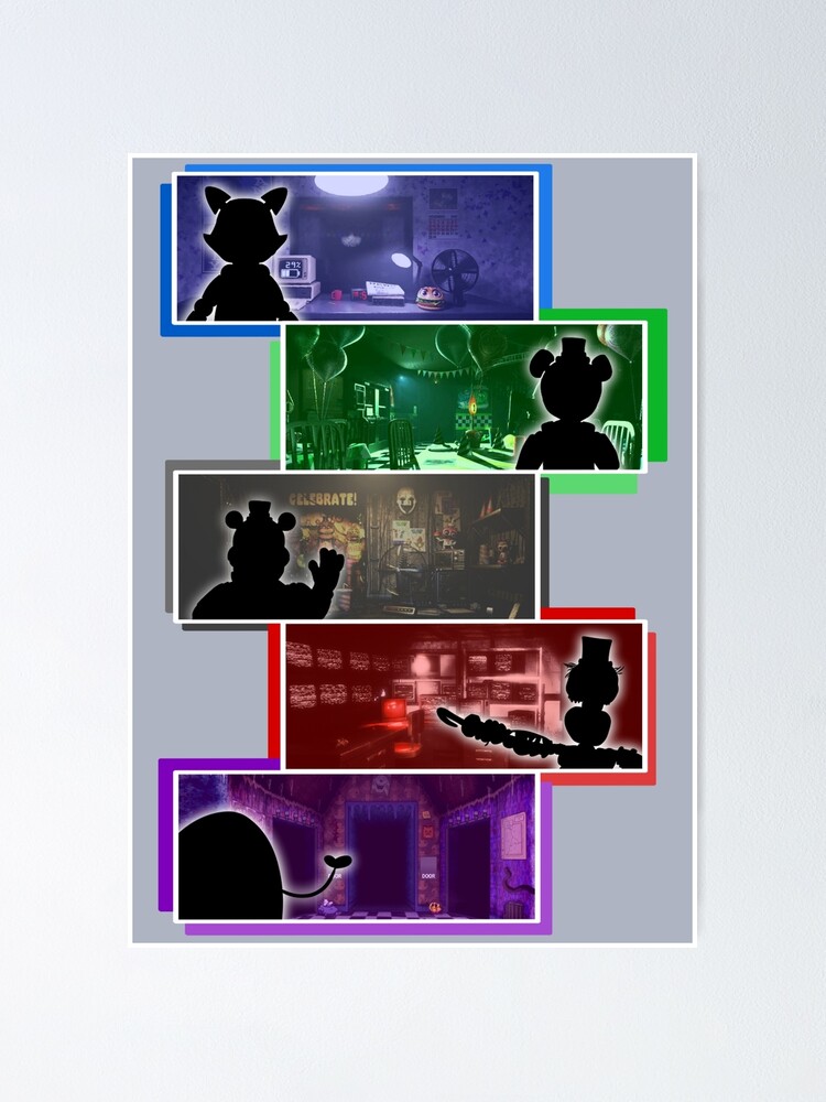 Cheap Fnaf Celebrate Poster, Five Nights at Freddys Poster Wall