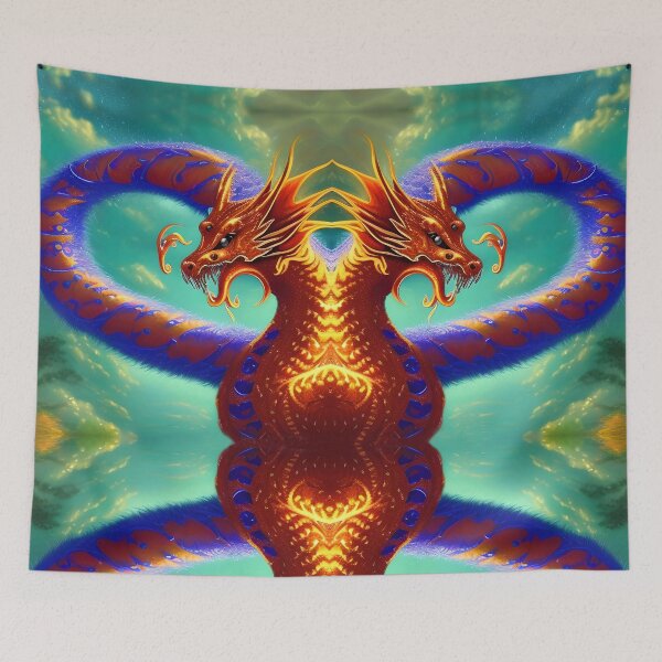 Item preview, Dragon has two orange heads designed and sold by Astralia.