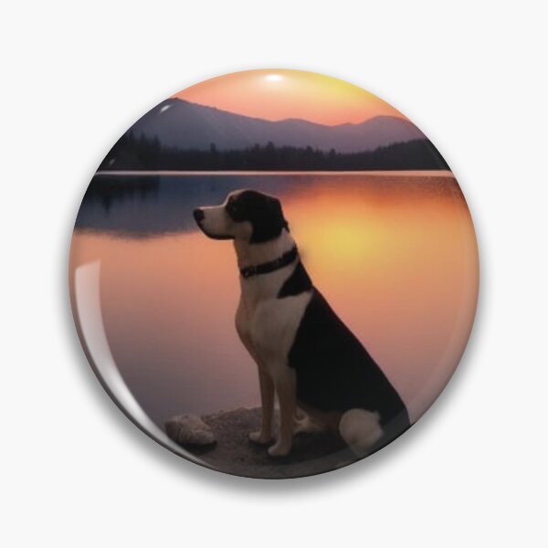 Item preview, My watchdog watching the sunrise on a lake designed and sold by realancla.