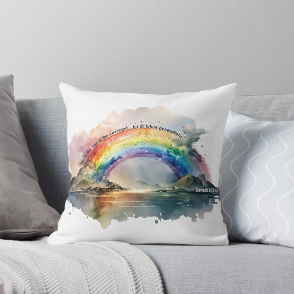 Item preview, Watercolor Rainbow Genesis 9:12-13 Unisex Apparel designed and sold by Foundry828.