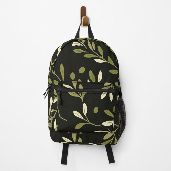 Item preview, Olive green leaves seamless pattern designed and sold by EmeraldeaArt.